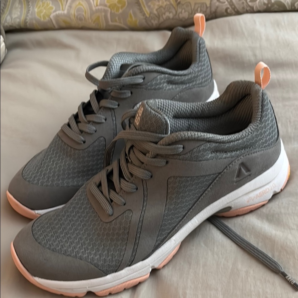 ABEO Gray and Pink Athletic Women's Shoes worn once size 9